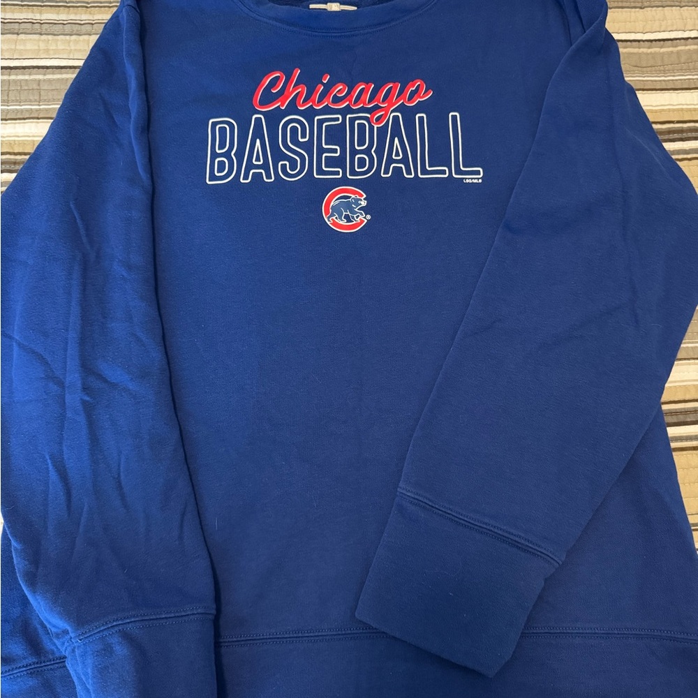 Chicago Cubs Baseball Blue Sweatshirt